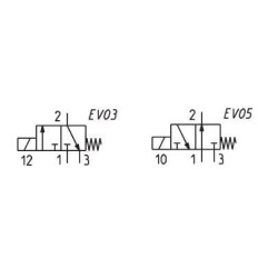 Solenoidinis vožtuvas 3/2 eigų A3321C2