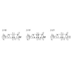 Solenoidinis vožtuvas 5/2 eigų 452N01522