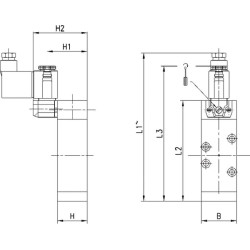 Solenoidinis vožtuvas 5/2 eigų 953000P1623
