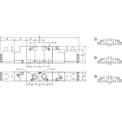 Solenoidinis vožtuvas 1/8"-CC 5/3 padėčių SOV53M18CC