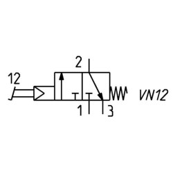 3/2 padėčių vožtuvas, valdomas kojomis 235925