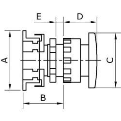 Grybo formos raudonas mygtukas PVMHRD1
