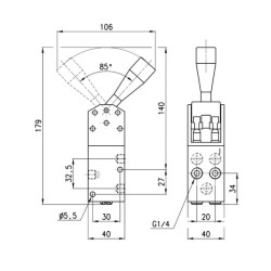 5/2 eigų vožtuvas 154900