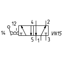 5/2 eigų vožtuvas 154900