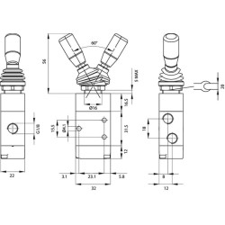 Priekinė vožtuvo rankena MAFL52B18