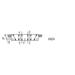 Vožtuvas, 5/3 rankenėlė 474905