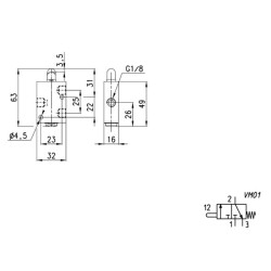 3/2 eigų vožtuvas 138945