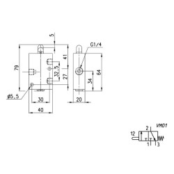 3/2 eigų vožtuvas 134945