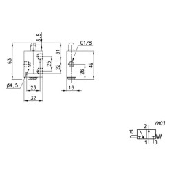 3/2 eigų vožtuvas 148945