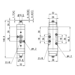 Solenoidinis vožtuvas 5/2 eigų 458011294