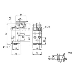 Mechaninis vožtuvas 158-955 158955