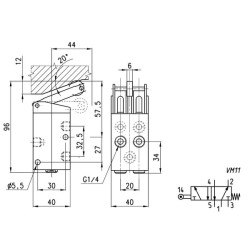 5/2 eigų vožtuvas 154955