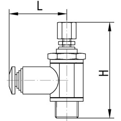 Srauto reguliavimo vožtuvas G 1/4 a - SQ 6 PFCC146K