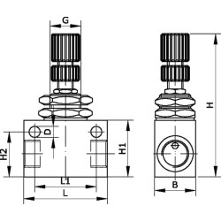 Srauto reguliavimo vožtuvas PTV14