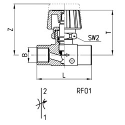 Srauto reguliavimo vožtuvas 283018