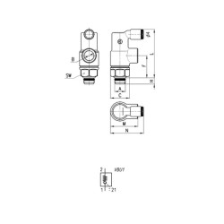 Pilotuojamas atbulinis vožtuvas VBU12