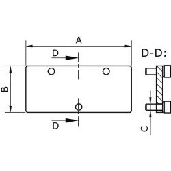 Dengiamoji plokštė 1/4" PVBP14