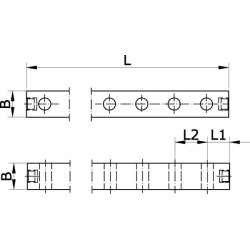 Kolektoriaus bėgelis 1/4" MR142