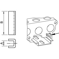 P kolektoriaus laikiklis PVCR1814