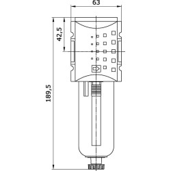 Suspausto oro filtras 1/2" AF2K12