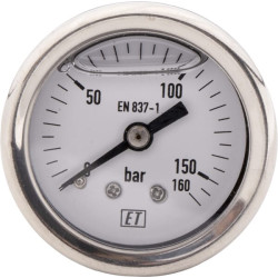 Manometras Ø 40 0-160 bar 1/8" MA40160B02SSGF