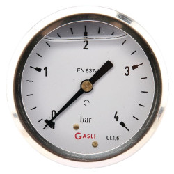 Slėgio matuoklis Ø63 0–4 bar 1/4 colio galinis MA634B04SSGF