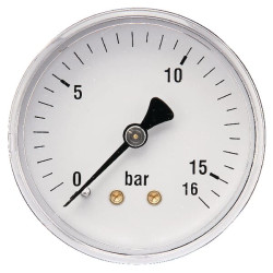 Slėgio matuoklis Ø63 0–16 bar 1/4 colio galinis MA6316B04ST
