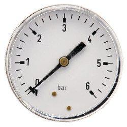 Slėgio matuoklis Ø63 0–6 bar 1/4 colio gale MA636B04ST