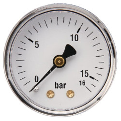 Slėgio matuoklis Ø50 0–16 bar 1/4 colio galinis MA5016B04ST