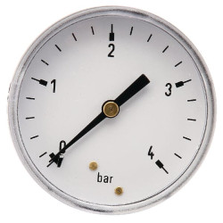 Slėgio matuoklis Ø63 0–4 bar 1/4 colio galinis MA634B04ST