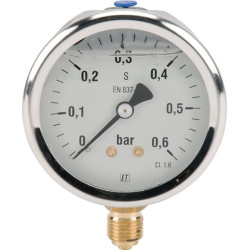 Manometras Ø63 0–0,6 bar 1/4 colio apačia MA6306L04SSGF
