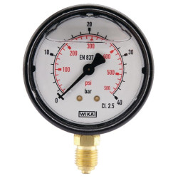 Manometras Ø63 0–40 bar 1/4 colio apačia MA6340L04PLGF