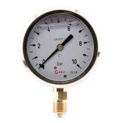 Manometras Ø63 0–10 bar 1/4 colio apačia MA6310L04SSGF