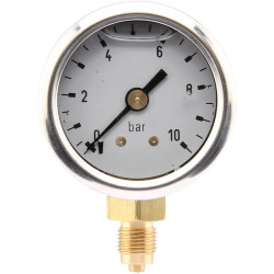 Manometras Ø40 0–10 bar 1/8 colio apačia MA4010L02SSGF