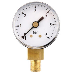 Manometras Ø40 0–6 bar 1/8 colio apačia MA406L02ST