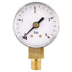 Manometras Ø40 0–4 bar 1/8 colio apačia MA404L02ST