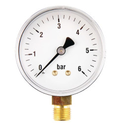 Manometras Ø63 0–6 bar 1/4 colio apačia MA636L04ST