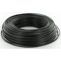 Juodas PVC laidas, 1,5 mm² VDZ15