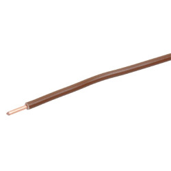Rudas PVC laidas, 2,5 mm² VDBR25