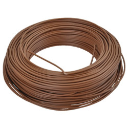 Rudas PVC laidas, 2,5 mm² VDBR25
