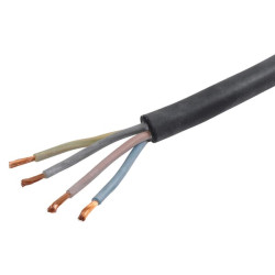 Kabelis 4x2,5mm², juodas, guminis, Helukabel H07RNF425R010