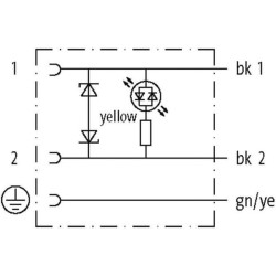 11 mm kištukas su laidu 11021MSUDB16261000