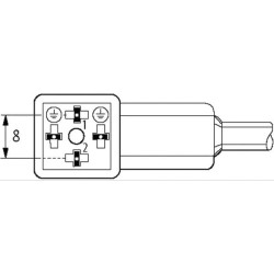 Vožtuvo jungties kabelių rinkinys 80021MSUDC