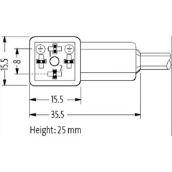 Vožtuvo jungties kabelių rinkinys 80021MSUDC