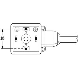 Kištukas 18 mm, 7,5 m kabelis, PUR/PVC 18021MSUDA6260750