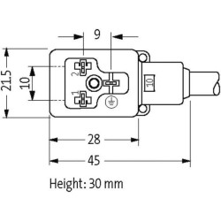 Vožtuvo jungties kabelių rinkinys 10021MSUDB