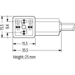 Vožtuvo jungties kabelių rinkinys 94021MSUDCI