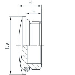 Žalvarinis aklinis kamštis M12x1,5 101215MG