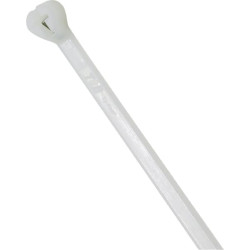 Kabelinė raištelis 4,8x186 mm, baltas, nailonas/nerūdijantis plienas, maks. Ø 45 mm, 100 vnt. pakuotė, Thomas & Betts TY525MR