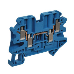 Dviejų lygių gnybtų blokas 30A mėlynas UT4QUATTROBU